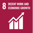 Decent work and economic growth badge
